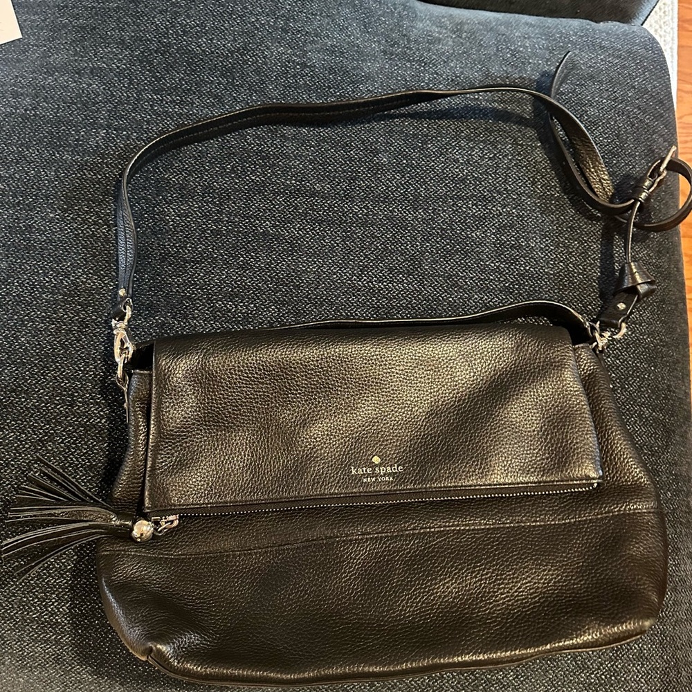 Kate Spade Black Shoulder Bag with Adjustable Strap